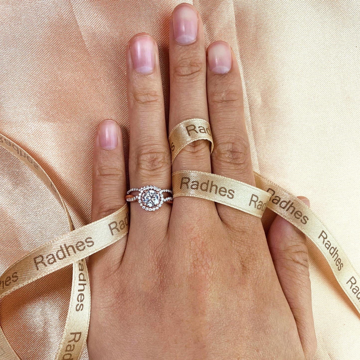 Bestselling vintage 1.6 carat Round cut Moissanite milgrain Wedding Ring Set in Rose Gold