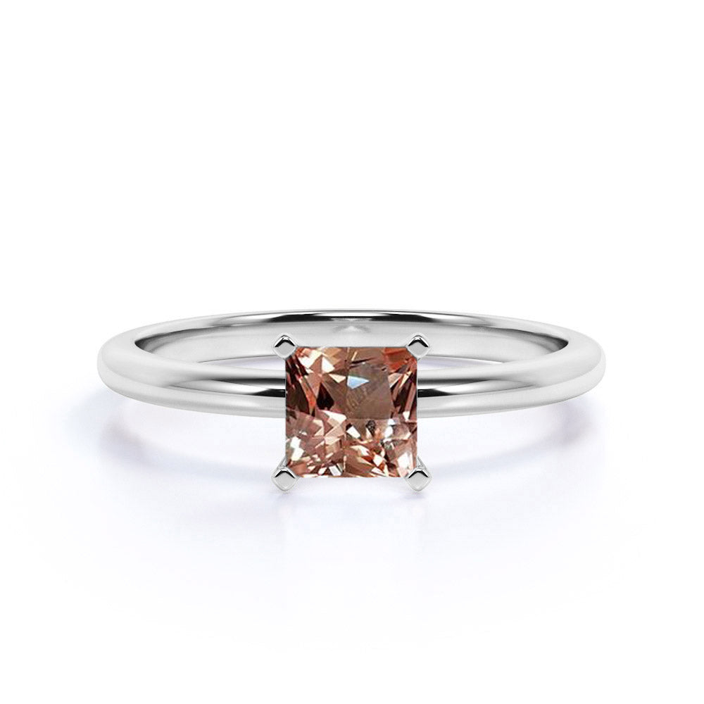 Square cut morganite ring store