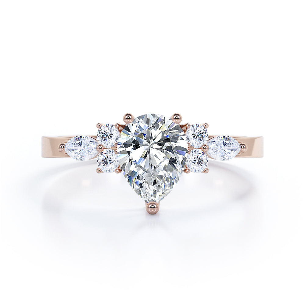 3 prong pear shaped diamond deals