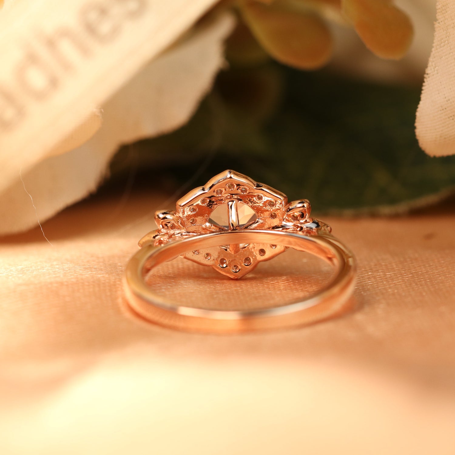 Ring Shape Rig Flower Shaped Engagement Ring