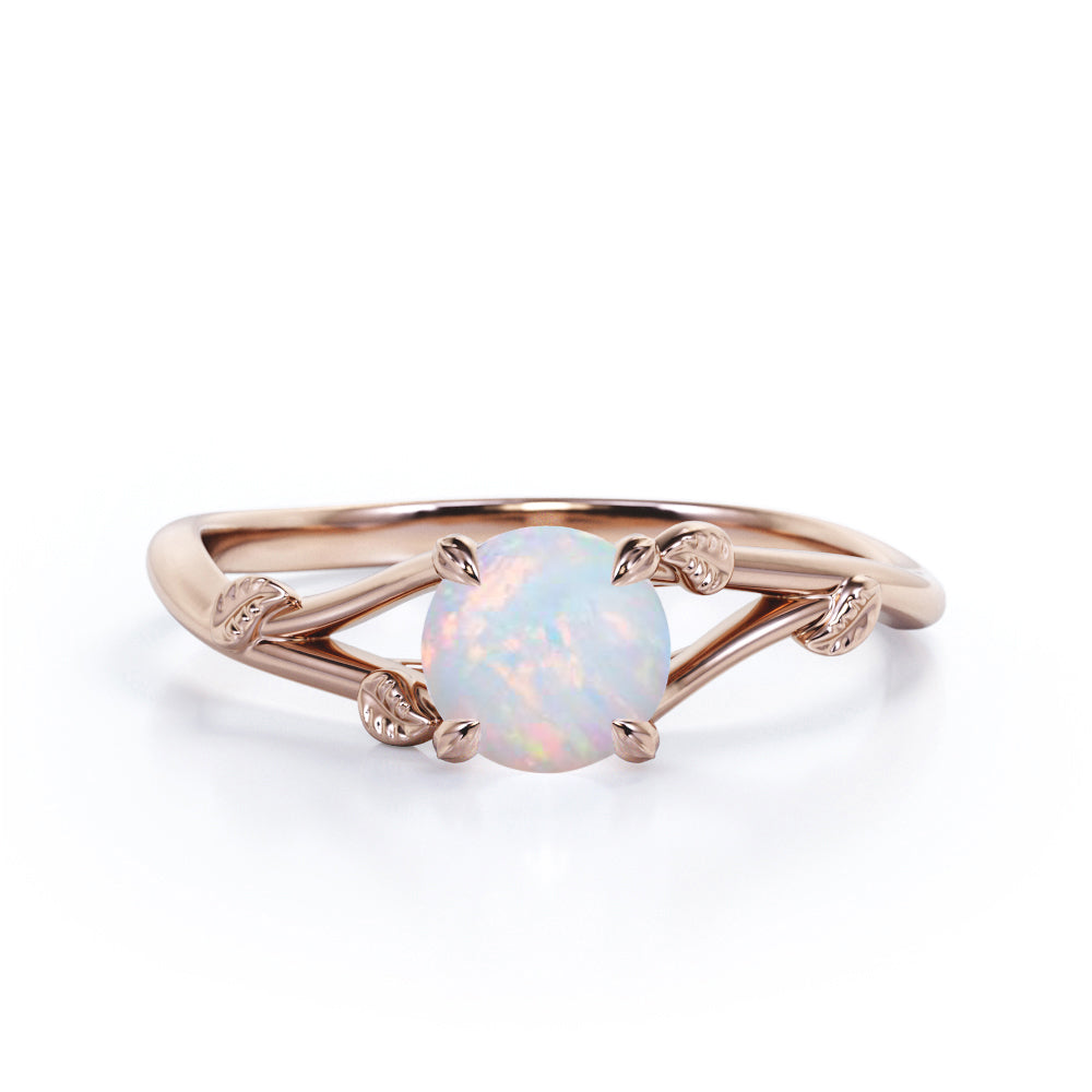 High Dome Fiery Natural Australian Opal Ring – S. Kind & Co