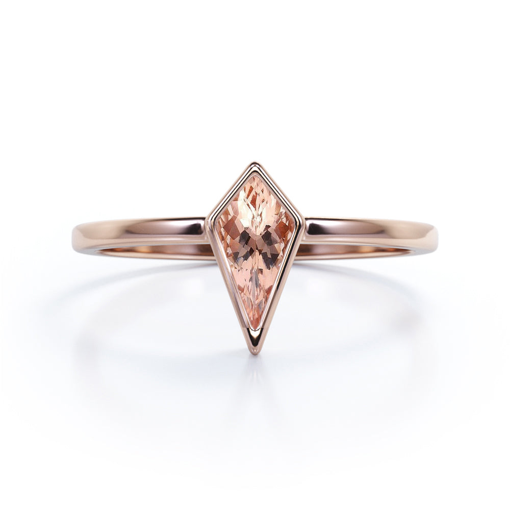 Buy Gem Stone King10K White Gold Peach Morganite and Diamond Women's Engagement  Ring (1.60 Cttw, Oval 9X7MM, Available In Size 5, 6, 7, 8, 9) Online at  desertcartINDIA