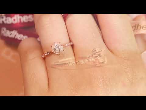 Toronto Ring - Cushion Cut Diamond and Sapphire Ring